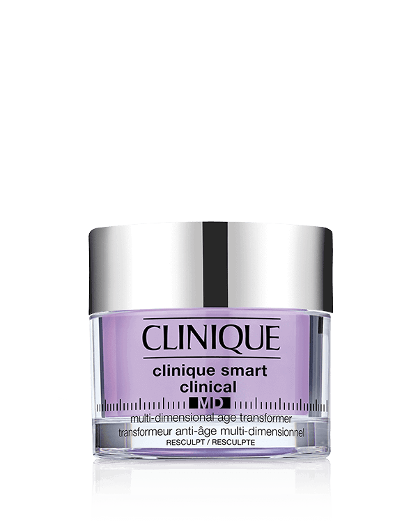 Smart Clinical MD Multi-Dimensional Age Transformer Resculpt, An instant-tightening gel-cream with neuropeptides that visibly rejuvenates facial morphology.