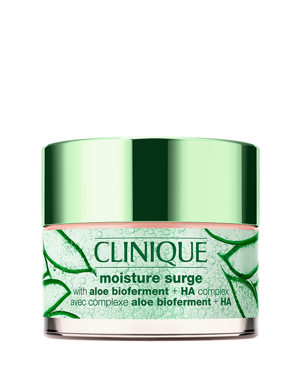 Limited Edition Moisture Surge™ 100H Auto-Replenishing Hydrator (Aloe Vera), Refreshing oil-free gel-cream penetrates deep, lasts 100 hours. timer.